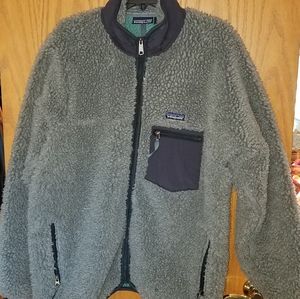 Patagonia Real Retro-X Gray Sherpa Jacket Mens XL